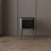 Dwellnix Metal Bedside Table – Sturdy and Stylish Nightstand with Open Shelf for Bedroom or Living Room